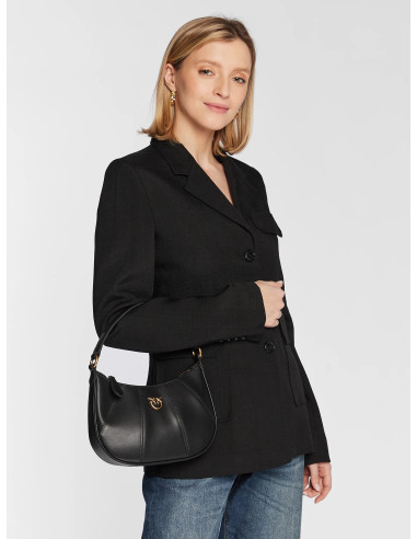 sac à main en cuir à plaque logo